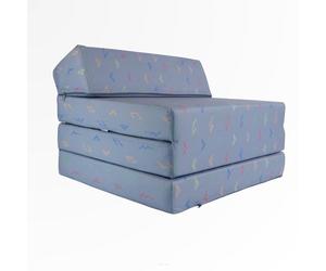 FORTISLINE - Matelas pliant 200 x 70 x 10 cm - Matelas pliable en 3 parties - Matelas d'invité H2 - Lit de camping pliable - Lit de camping - Housse lavable - Adulte pliable - Matelas de voyage -