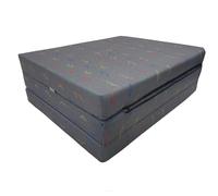 FORTISLINE Matelas Pliant 3 Parties 195 x 60 x 9 cm, Volkswagen - Matelas d’appoint Pliable pour invité, Voyage et Camping, Housse Lavable