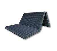 FORTISLINE Matelas pliant VW GTD - 195 x 120 x 8 cm - Housse lavable - 3 pièces - Lit de camping de qualité supérieure - Peu encombrant - En mousse - Pliable
