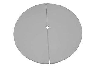 FORTISLINE Tapis de Pole Dance Argent - Tapis de Protection - Tapis de Chute - Tapis de Danse - 2 pièces - Ø 120 x 10 cm - Barre de Fitness antidérapante et peu encombrante - Protection pour
