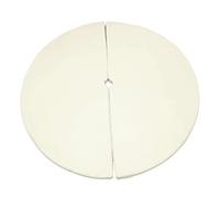 FORTISLINE Tapis de pole dance Beige Tapis de protection Tapis de chute Tapis de danse 2 pièces Entraînement Ø 120 x 10 cm Barre de fitness antidérapante peu encombrante Protection d'entraînement