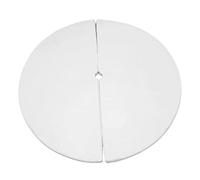 FORTISLINE Tapis de Pole Dance Blanc Tapis de Protection Tapis de Chute Tapis de Danse 2 pièces Entraînement Ø 120 x 10 cm Barre de Fitness Antidérapant Economique d'espace Protection d'entraînement