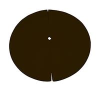 FORTISLINE Tapis de pole dance brun Tapis de protection Tapis de chute Tapis de danse 2 pièces Entraînement Ø 120 x 10 cm Barre de fitness antidérapante peu encombrante Protection d'entraînement