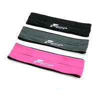 Fortitude Sports Ceinture de téléphone pour la course à pied | Pochette de téléphone | Support de téléphone pour homme et femme pour la course, la marche, le cyclisme et le fitness, Noir , S, Ceinture