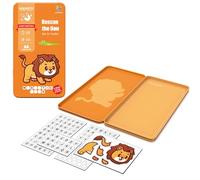 Fortivae Magnetic Mini Board Games, Jeux de Société Magnétiques, Jeu de Scrabble Rescue The Lion, Jouets de Voyage pour L'avion, La Voiture, Le Voyage en Voiture, Prix pour Classe