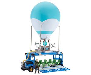 Fortnite Battle Deluxe FNT0380 Ballon Gonflable avec lumières et Sons, Roues roulantes sur Bus, Comprend Une recrue de 10,2 cm (Jonesy)