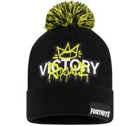 Fortnite Bonnet Garçon et Ado, Chapeau d'hiver Chaud Tricoté, Accessoires Garçon Hiver École et Sorties, Cadeau Gamer (6-14 Ans, Noir/Jaune)