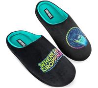 Fortnite Chaussons Garçon et Ado EU 32-42, Polaire Pantoufle Enfant, Cosy Gaming Merchandise, Idée Cadeau pour Gamer (38/39 EU, Noir)