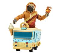Fortnite Doggo (Série Figurine articulée de 10 cm avec véhicule Emote Lil' Treat et Accessoire Snow Pop, FNT1063, Multicoloured