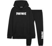 Fortnite Ensemble Jogging Garçon Ado avec Sweat à Capuche et Pantalon, Tenue de Sport Enfant Chaude, Idée Cadeau Gaming (13-14 Ans, Noir)