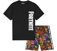Fortnite Ensemble Pyjama Enfant Garcon 7 a 14 Ans, Coton T-Shirt Manches Courtes et Pyjama Short, Gaming Merchandise Cadeau Garcon (11-12 Ans, Multi, 1 Pack)