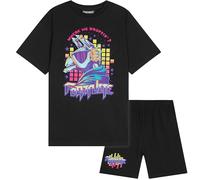 Fortnite Ensemble Pyjama Enfant Garcon 7 a 14 Ans, Coton T-Shirt Manches Courtes et Pyjama Short, Gaming Merchandise Cadeau Garcon (13-14 Ans, Noir, 1 Pack)