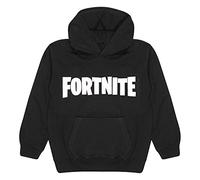 Fortnite Text-Logo Sweat à Capuche, Enfants, 128-182, Schwarz, Merce Ufficialee