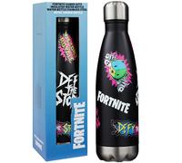 Fortnite Gourde Isotherme 500ml Ado et Adulte, Bouteille Isotherme en Acier Inoxydable Double Paroi 24h Chaud Froid Sans BPA, Écologique, Cadeau Gamer (Noir Fortnite)
