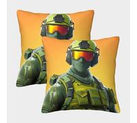 Fortnite Housse De Coussin Ensemble De 2 Taie d'oreiller Décoratif Canapé Confort Et Douceur Garantis Housse De Coussin pour Lit 50x50cm