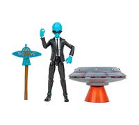 Fortnite Human Bill (série Emote) - Figurine articulée de 10,2 cm avec véhicule émote Lil' Soucoupe et Accessoire de Slasher Volant