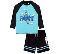Fortnite Maillots de Bain garçons, Combinaison Natation Deux pièces, Maillot de Bain Enfant Garcon Manches Longues, 7-8 Ans