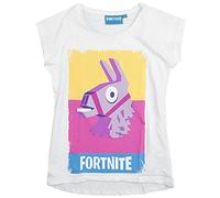 Fortnite No Drama Llama T-Shirt Blanc 164, 100% Coton,