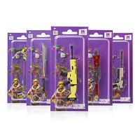 Fortnite Porte Clé Fantaisie À Collectionner, Porte-Clés Armes Fortnite 3D Avec Keychain Pistolet, Scar, Pioche, Cadeau Original Enfant - 1 Article En Sélection Aléatoire