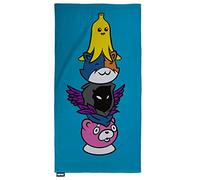 Fortnite Serviette Officielle | Peely, Meowscles, Raven and Cuddle Team Leader | 100% Coton Super Doux | Parfait pour la Maison, la Plage et la Piscine 140 x 70 cm