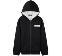 Fortnite Sweat a Capuche Garçon et Ado 7-16 Ans, Sweat Zippé Polaire, Chaud Sweatshirt, Hoodie Gaming Cosy, Idée Cadeau Gamer (13-14 Ans, Noir)