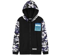 Fortnite Sweats à Capuche Garçon Pull Ado Veste Enfant Sweat Zippé Chaude Gaming Manches Longues Style Décontracté Cadeau Gamer (13-14 Ans, Noir/Camouflage)