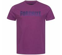 Fortnite T-shirt à manches courtes en coton avec logo de jeu vidéo Battle Royale pour garçons et filles, violet, 11-12 ans