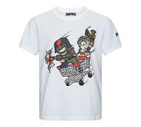 Fortnite T-shirt à manches courtes en coton blanc pour garçons et filles de 7 à 16 ans