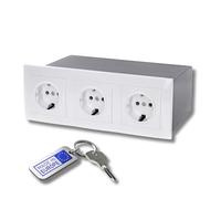 FortNovo Coffre multiprise | Ouverture magnétique et serrure spéciale | Coffre mural pour rangement invisible | Compartiment secret pour l'argent, les