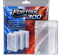 Fortrix® Perfect Fit Lot de 300 pochettes de protection pour cartes à collectionner, 64 x 89 mm, étui pour cartes graduées inclus, compatibles avec Pokemon, Magic, One Piece Card Game, TCG