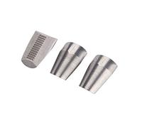 FORTUM Lot de 3 pinces 13 mm en acier inoxydable argenté classique