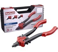 Fortum Pince à riveter manuelle combinée pour vis à rivets aveugles M3-M8, rivets aveugles 2,4-6,4 mm et rivets filetés M3-M10 I Pince à écrou de rivet pour écrous à rivet, rivets pop et rivets à vis