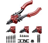 Fortum Pince à riveter manuelle pour rivets aveugles et rivets filetés I Pince à écrou de rivet pour écrous à rivets M3-M10 & rivets pop de 2,4-6,4 mm en aluminium, laiton, acier et acier inoxydable I