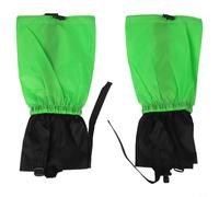 FortunateSweet Guêtres de neige d'extérieur imperméables et résistantes aux déchirures - Housses de bottes de randonnée réglables pour boue, pluie, vent - Protection des jambes en nylon 46 cm (vert)