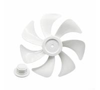 FortunateSweet Pales de ventilateur de rechange pour ventilateurs de bureau de 35,6 cm - 7 design silencieux avec cache-écrou - Blanc 35 cm