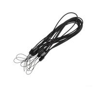 FortunateSweet Sangle de sécurité élastique pour ordinateur de vélo, cordon anti-perte pour GPS et caméra d'action, cordon d'attache sécurisé de 32 cm, bleu (noir)