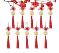 Fortune Animal Medallions - Horse for Blessings | Gold Foil with Red Cord, Chinese Accessories, Hanging for Bags Rooms Offices Entryways