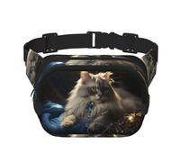 Fortune Cat Sac Banane Multifonctionnel Imprimé Sac Messenger Mode Unisexe Sac de Voyage Sport Sac de Rangement