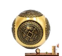 Fortune - en Laiton, pièce Symbolique de prospérité, Cube Fidget en Laiton hexaédrique, Ornement de Relaxation à Six côtés, rehausseur de Fortune spirituelle pour la Maison, Le Bureau