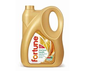 Fortune Huile de son de riz saine, huile de cuisson pour un cœur plus sain, pot de 5 l