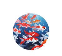 Fortune Koi Lot de 4 désodorisants de voiture ronds à suspendre pour chambre à coucher, salle de bain