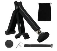 FortuneGlobe Cric Moto Portable - Support de Levage Pliable pour Roues Avant/Arrière, Compatible avec la Plupart des Motos Dirt, Pit Bike et Road - Noir