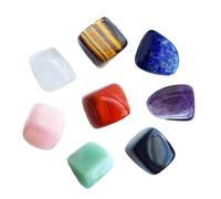 FortuneGlobe cristaux de guérison 8pcs,7 Chakras Pierres Naturelles,Pierres de Chakra pour le Reiki & les Energies de Santé Cristaux pour la Méditation