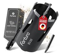 Fortura Foret à carotter Ø 32 à 162 mm / longueur 200 mm / SDS Plus / foret / couronne de forage diamantée / couronne de forage diamantée / prise de courant / foret à carotter / diamant (Ø132 x 200 mm