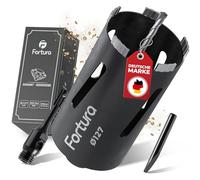 Fortura Foret à carotter Ø 50-162 mm / longueur 200 mm / SDS Plus / foret / couronne de forage diamantée / couronne de forage diamantée / prise de courant / foret à carotter / diamant (Ø127 x 200 mm)