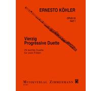 Musikverlag Zimmermann – 40 duos progressifs, op.55, vol.1 – 2 flûtes