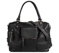 forty° Sac shopping Damen Echt Leder Fabriqué en Italie, sac à main avec fermeture magnétique, cabas avec rivets en bas, sac bandoulière avec 3 compartiments extérieurs 016735