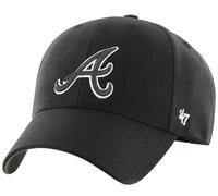 Forty Seven 47 Brand Atlanta Braves Blanc Noir MVP Curved Visière Snapback Cap