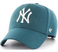 Forty Seven 47 Brand MVP New York Yankees Curved Snapback Cap Pacific Green MLB