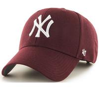 Forty Seven 47 Brand MVP New York Yankees Curved Visor Snapback Cap Foncé Marron